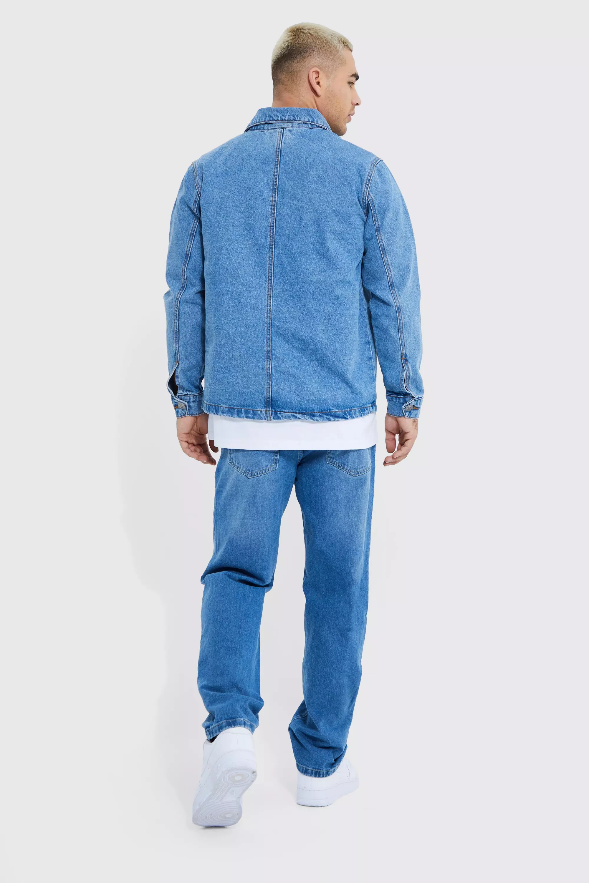 Line 8 unisex oversized lined trucker jacket store